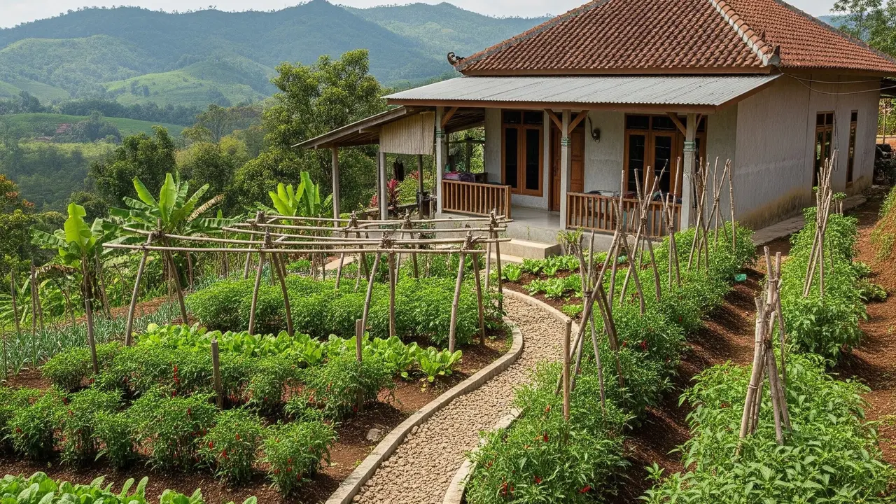 9 Ide Kebun Sayur untuk Rumah yang Berada di Area Perbukitan, Asri dan Mudah Dirawat