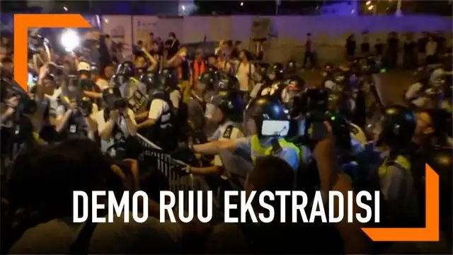 VIDEO: Kericuhan Demo Anti RUU Ekstradisi di Hong Kong
