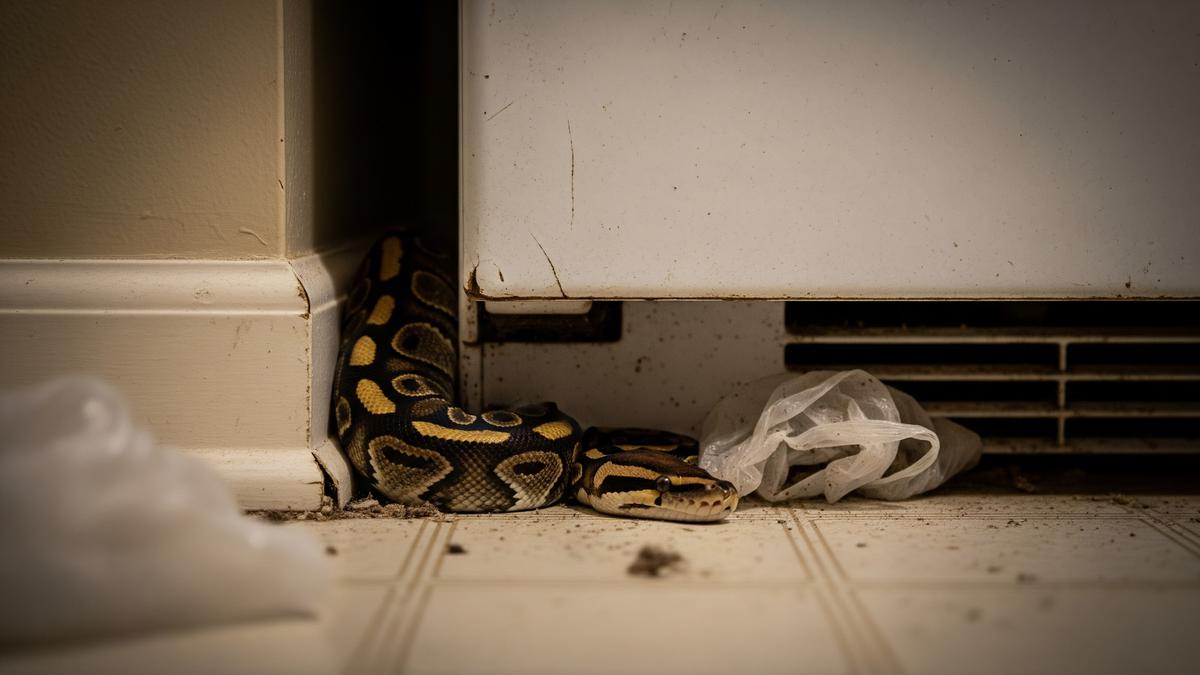 Tanda Ada Ular Sembunyi di Belakang Kulkas, Kenali Cara Mendeteksinya