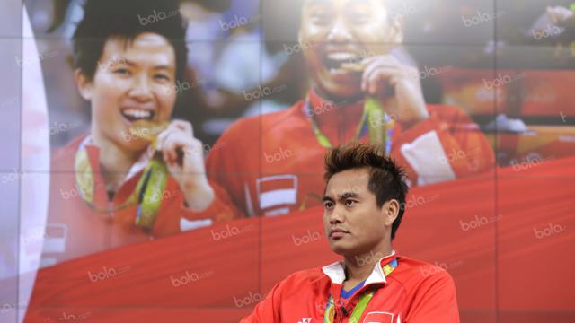 Tontowi Ahmad dan Liliyana Natsir. (Bola.com/Arief Bagus)