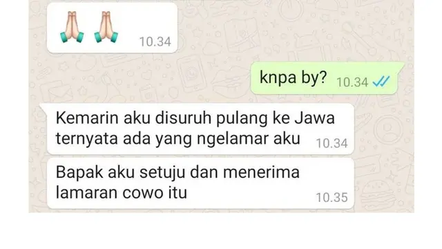 7 Chat Pacar Tiba-Tiba Lamaran Sama Orang Lain Ini Nyesek Banget, Patah Hati