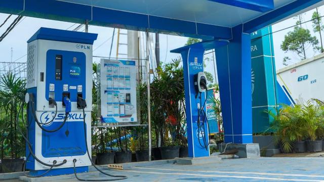 PT PLN (Persero) menyiagakan 18 unit Stasiun Pengisian Kendaraan Listrik Umum (SPKLU) di IKN.  (Dok PLN)