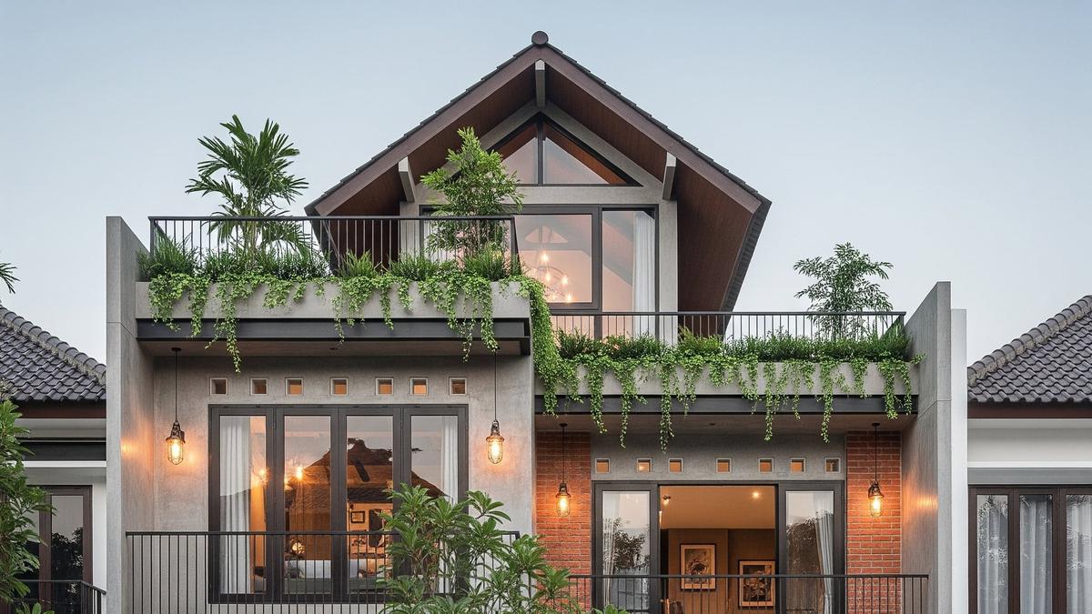 10 Inspirasi Desain Rumah Sederhana Tapi Mewah 2 Lantai di Lahan Terbatas, Sehat dan Nyaman
