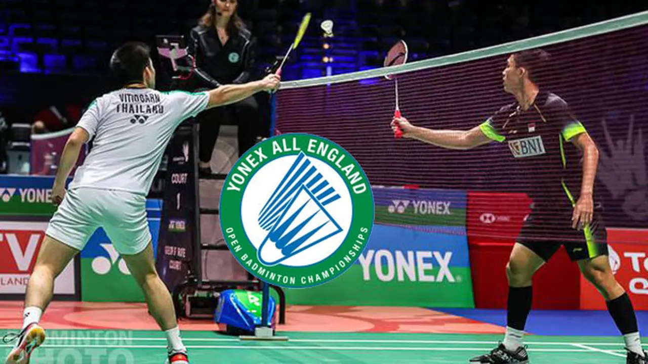 Banner Tim Indonesia di All England 2021