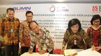 PT Bank Negara Indonesia (Persero) Tbk atau BNI memperluas bisnis di industri asuransi dengan menggandeng PT Asuransi Jasa Indonesia (Persero) atau Jasindo. Dok BNI