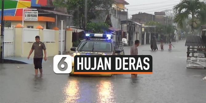 VIDEO: Hujan Deras, Ratusan Rumah di Pangkal Pinang Terendam Banjir