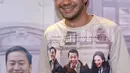 Meski sempat memerankan karakter Habibie di film 'Habibie dan Ainun', Reza Rahadian mengaku sangat tertantang ketika dirinya memerankan karakter Rudy Habibie. (Galih W Satria/Bintang.com)