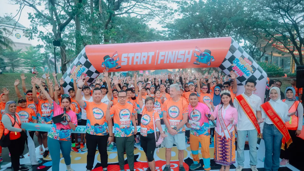 Jakarta Color Bubble and Run Festival 2025