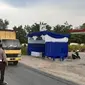 Posko pemeriksaan kendaraan untuk mencegah mudik lebaran di Riau. (Liputan6.com/M Syukur)