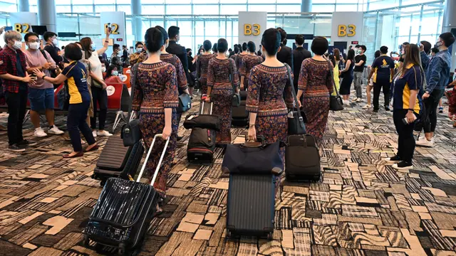 Makan di Kabin A380 Singapore Airlines