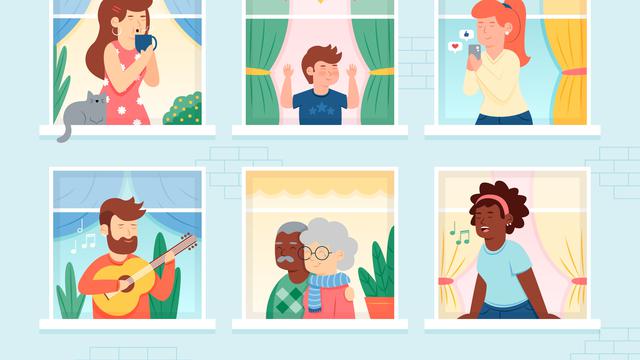 Ilustrasi menjaga kerukunan dengan tetangga