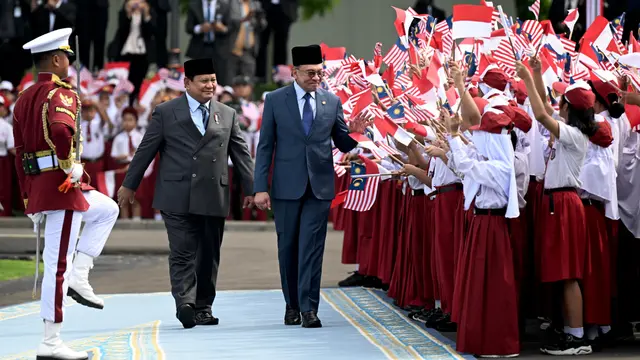 Presiden Prabowo Subianto menerima kunjungan Perdana Menteri (PM) Malaysia Anwar Ibrahim, Jumat (27/6/2025).