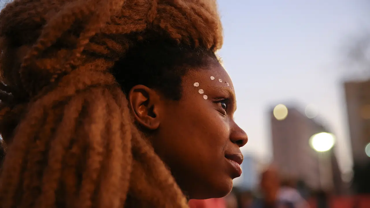 Aksi Pawai Dalam Peringatan Hari Wanita Kulit Hitam di Brasil