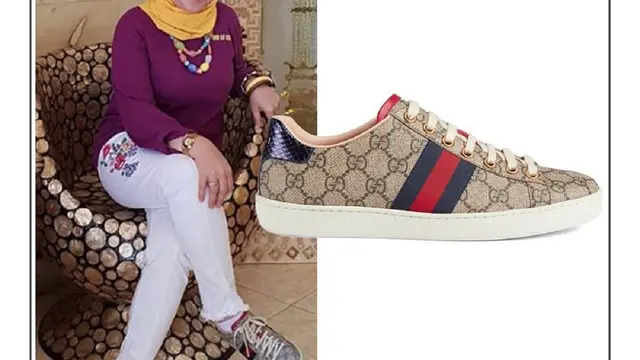 Fashion item Umi Kalsum, ibu Ayu Ting Ting