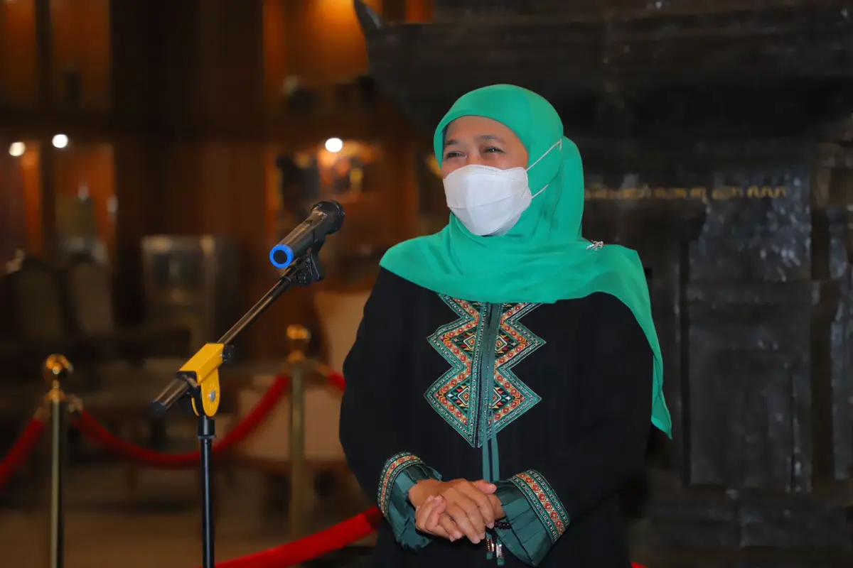 Gubernur Jawa Timur Khofifah Indar Parawansa. (Dian Kurniawan/Liputan6.com)