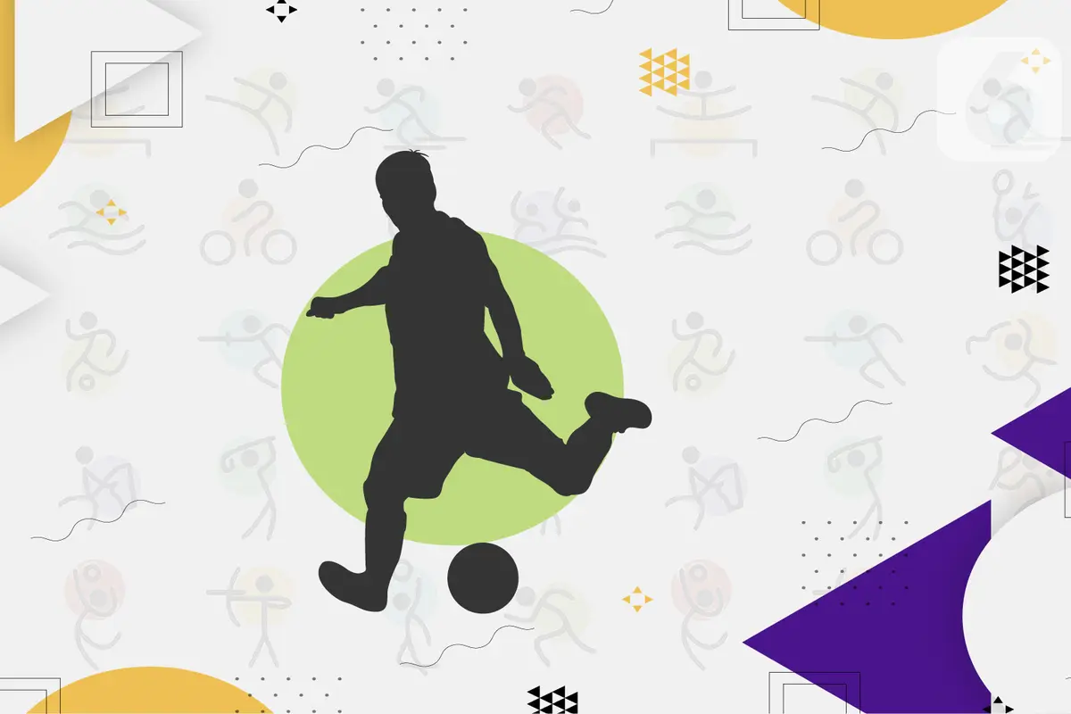 Banner sepak bola Olimpiade Tokyo 2020