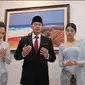 Penampilan Anggun Annisa Pohan dengan Kebaya dan Rambut Disanggul yang Dampingi AHY Dilantik Jadi Menteru ATR. foto: Instagram @annisayudhoyono