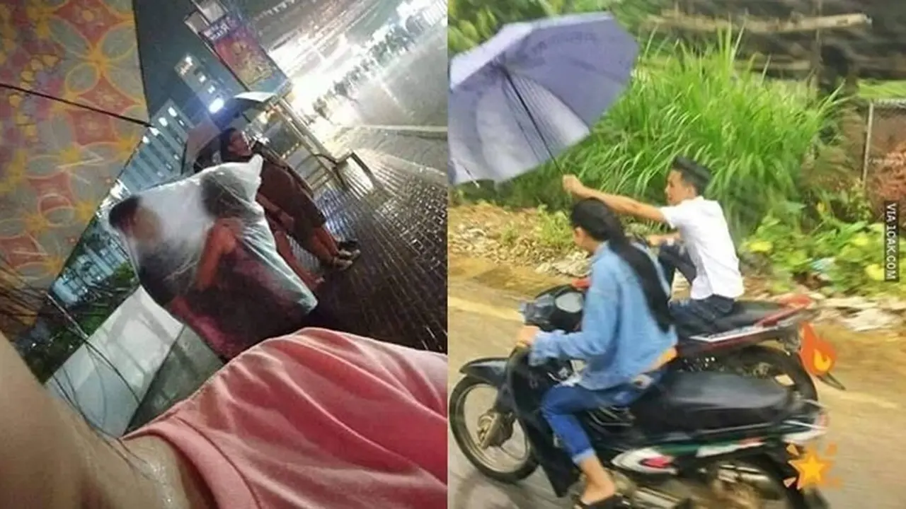 6 Momen Pacaran saat Hujan Ini Nyeleneh, Bikin Elus Dada
