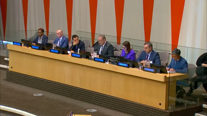 Direktur Eksekutif The PRAKARSA Ah Maftuchan hadir dalam pertemuan khusus United Nations Economic and Social Council (ECOSOC) tentang "International Cooperation in Tax Matters" di Markas Besar PBB di New York. (dok PRAKARSA)