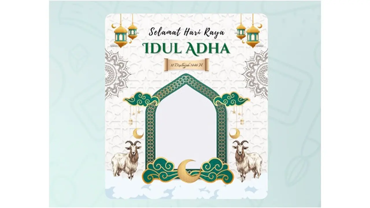 25 Twibbon Idul Adha 2025 dengan Desain Unik, Mudah Cara Memakainya