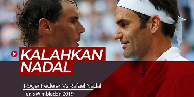 VIDEO: Melihat Aksi Roger Federer Saat Kalahkan Rafael Nadal di Tenis Wimbledon 2019