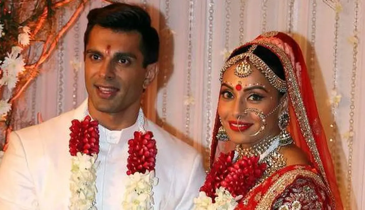 Bipasha Basu dan Karan Singh Grover menikah pada 30 April 2016. Sebelum menikah, ibunda Bipasha sempat tak memberikan restu karena Karan sudah dua kali gagal membangun rumah tangga. (Foto: AFP)