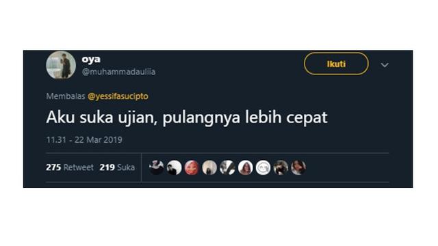 Komentar Maudy (Sumber: twitter/muhammadauliia)