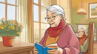 (Ilustrasi Orang Lanjut Usia/Lansia/Kakek/Nenek by AI)