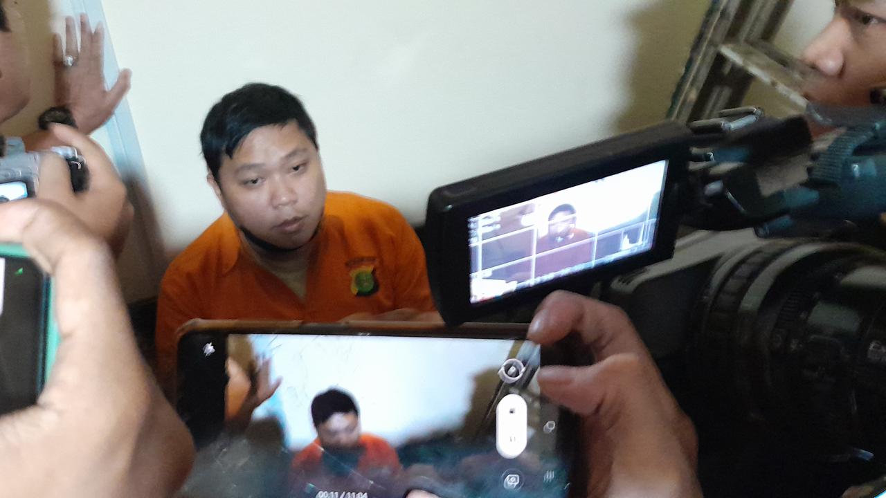 David Yulianto (33) koboi jalanan yang aniaya sopir taksi online (Liputan6.com/Ady Anugrahadi)