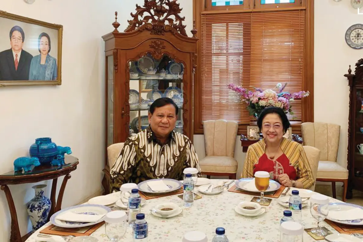 Banner Pertemuan Prabowo dan Megawati
