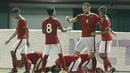 Para pemain Indonesia merayakan gol yang dicetak oleh Illija Spasojevic ke gawang Guyana pada laga persahabatan di Stadion Patriot, Bekasi, Sabtu (25/11/2017). Indonesia menang 2-1 atas Guyana. (Bola.com/M Iqbal Ichsan)