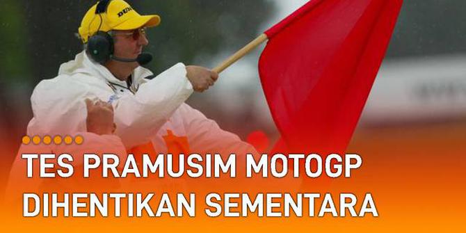 VIDEO: Hujan Semalaman, Tes Pramusim MotoGP Mandalika Dihentikan Sementara