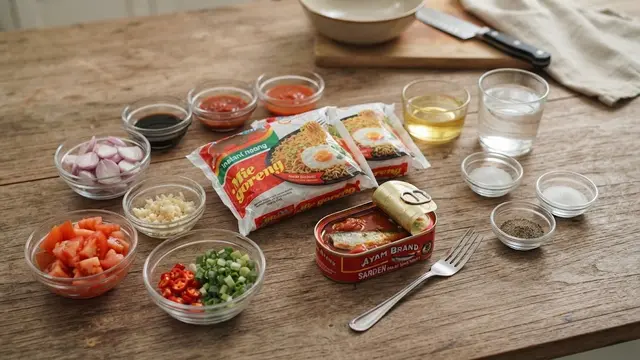 Cara Masak Mie Campur Sarden