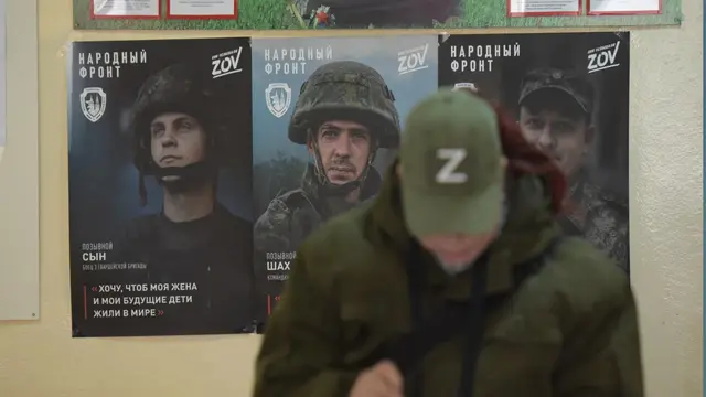 Salah satu lokasi pemilu Rusia. (AFP)