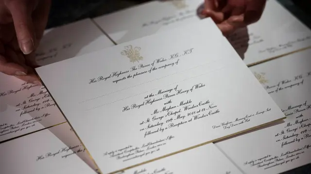 Undangan Nikah Pangeran Harry dan Meghan Markle