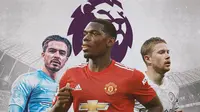 Premier League - Jack Grealish, Paul Pogba, Kevin De Bruyne (Bola.com/Adreanus Titus)