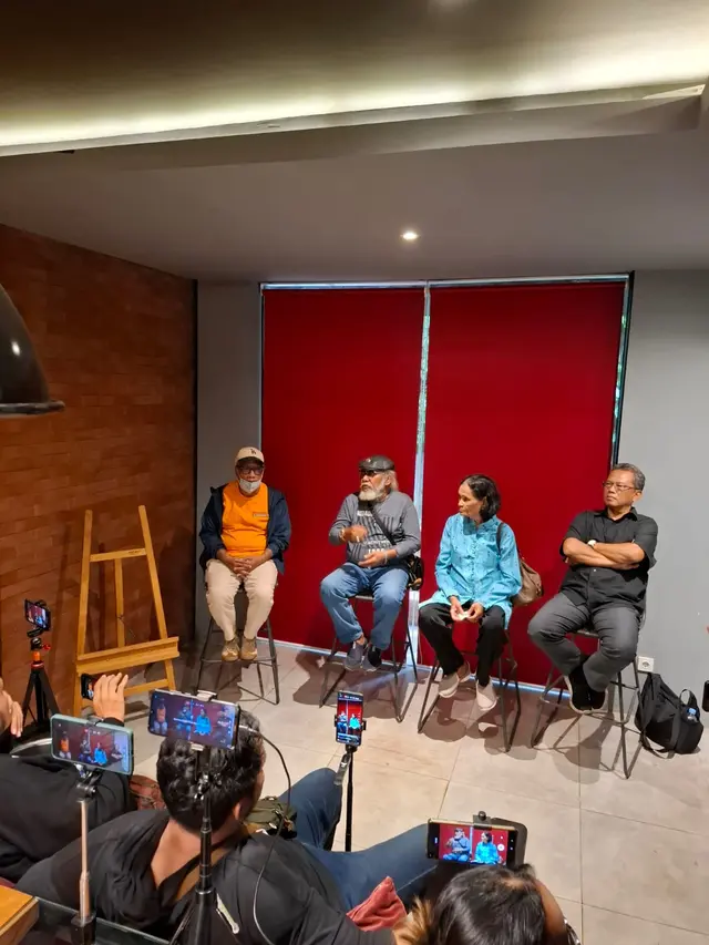 Suasana konferensi pers film Petrus di Jakarta Selatan, 2 Desember 2024. (Foto: Wayan Diananto)