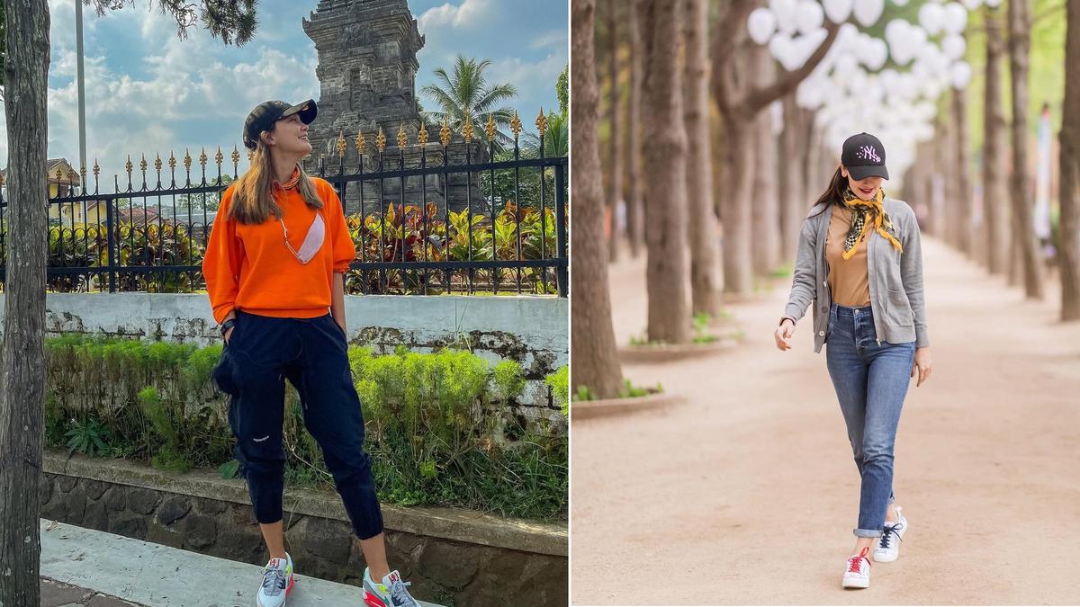 9 Gaya Luna Maya saat Pakai Sepatu Sneakers, Tampil Stylish dan Kasual