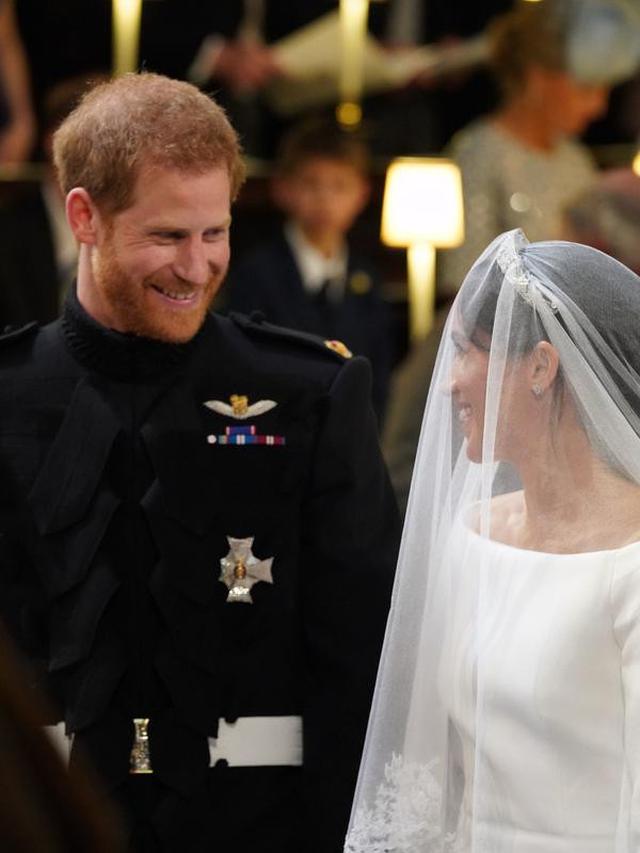 Pernikahan Meghan Markle dan Pangeran Harry. (Jonathan Brady / POOL / AFP)