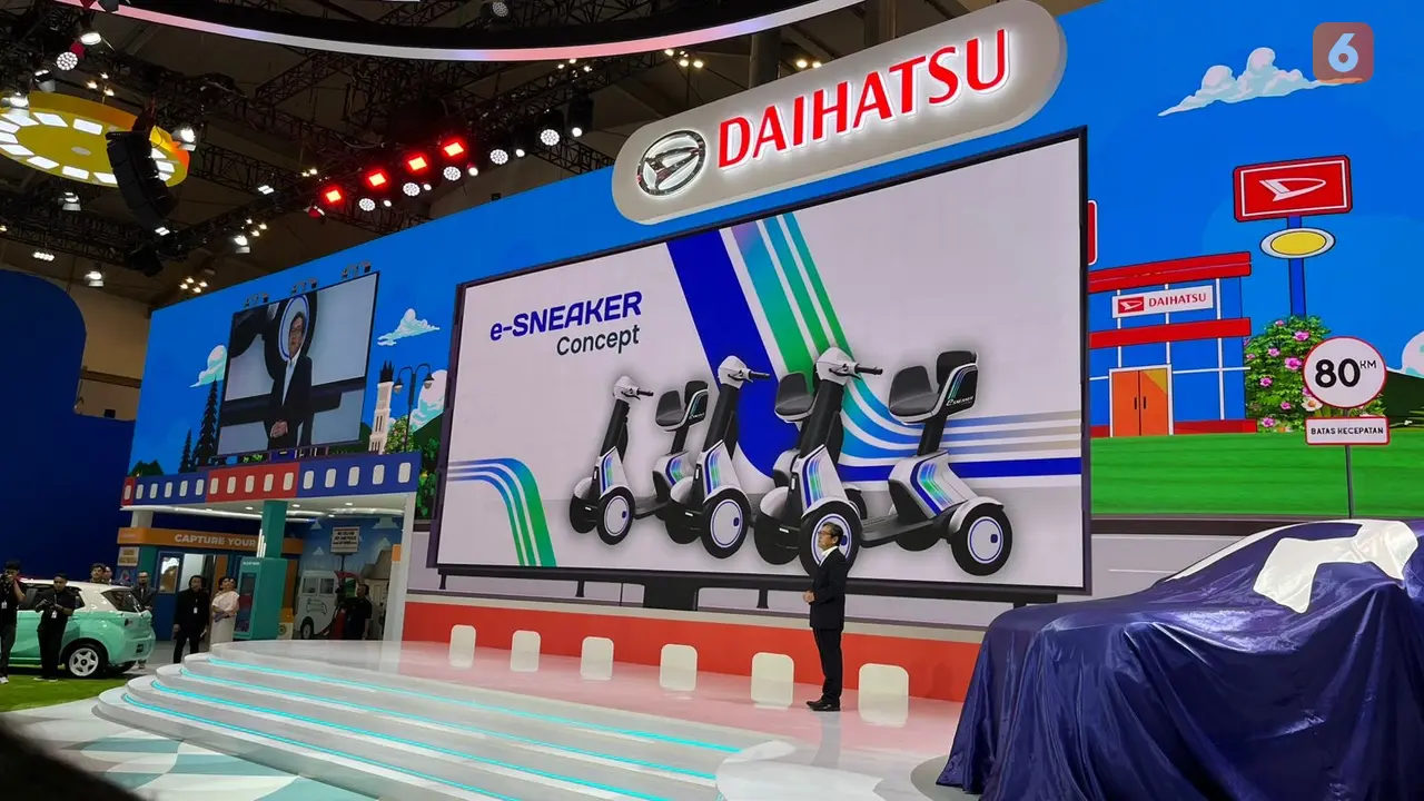 Booth Daihatsu di GIIAS 2025. (Liputan6.com/Septian Pamungkas)