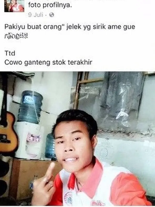6 Status Facebook Cowok Beranjak Dewasa Ini Super Pede, Kelewat Sombong