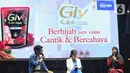 Ustadzah Syifa Nurfadillah saat memberikan tausiyah menjelang waktu berbuka puasa saat event KapanLagi Buka Bareng BRI Festival 2025 di Plaza Parkir Timur Gelora Bung Karno, Senayan, Jakarta, Sabtu (15/3/2025). (Liputan6.com/Angga Yuniar)