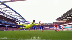 Kiper Chelsea, Thibaut Courtois masuk deretan pertama kiper heroik Liga Inggris pekan ke 24. (BallBall Video)