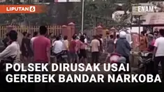 Gerebek Bandar Narkoba, Polsek Pangkalan Lampam Dirusak Massa