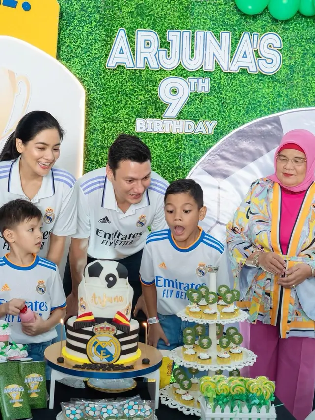 Titi Kamal rayakan ultah Arjuna ke-9 [Instagram/titi_kamall]