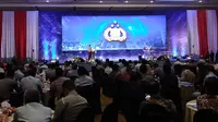 Wakapolri Komjem Ari Dono Sukamto saat embuka rapat koordinasi pembina Samsat tingkat nasional 2019 di Hotel Bidakara, Jakarta Selatan.  (Liputan6.com/Ady Anugrahadi