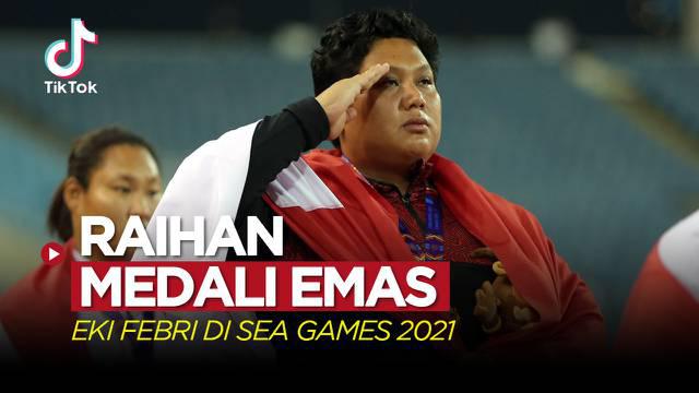 Berita video TikTok Bola kali ini membahas tentang raihan emas yang didapat Atlet tolak peluru Indonesia, Eki Febri di SEA Games 2021.