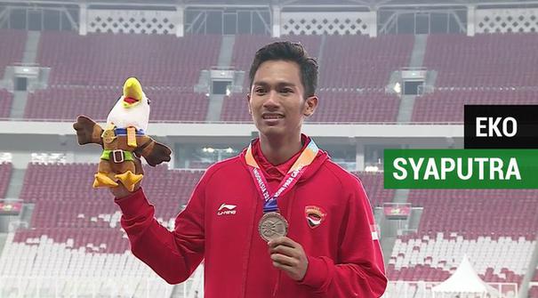Berita video Eko Syahputra sukses mendpatkan medali perak di Asian Para Games 2018.