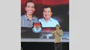 Jokowi tampak tenang saat menyampaikan misi visi di bidang Pangan, Energi, dan Lingkungan Hidup (Liputan6.com/Herman Zakharia).