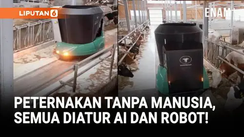 Peternakan Tanpa Manusia, Sapi Dirawat Robot dan AI